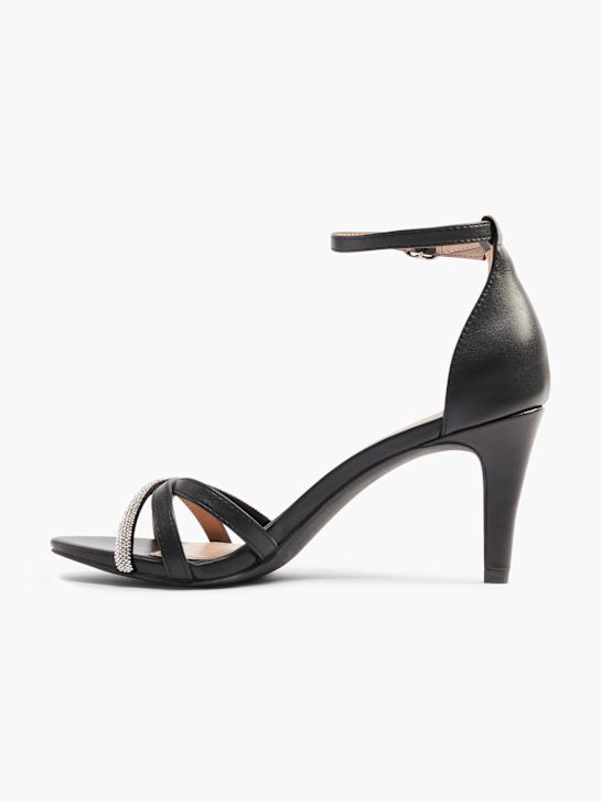 Catwalk Sandale cu toc Negru 7790 2