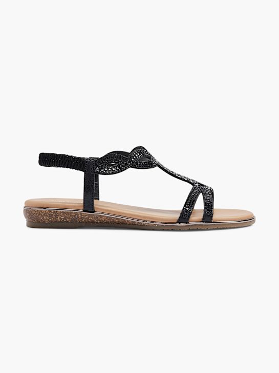 Graceland Sandal Sort 5962 1