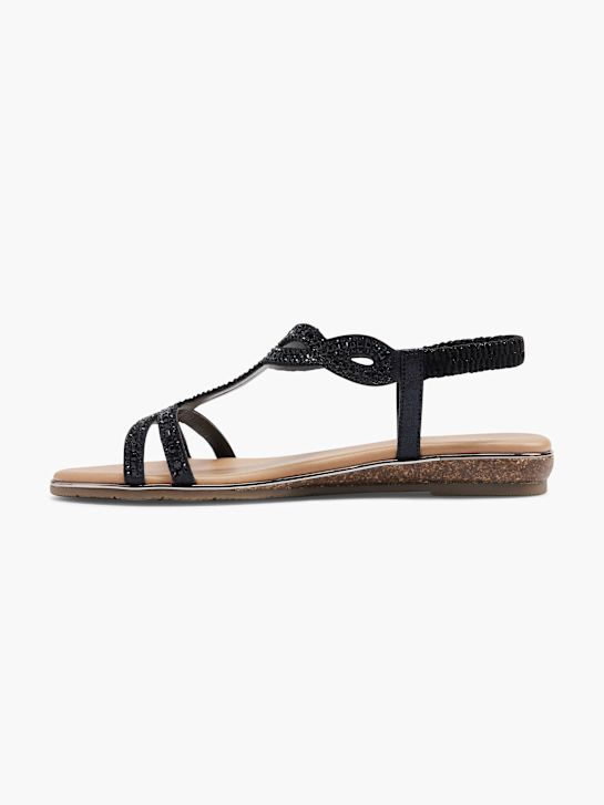 Graceland Sandal Sort 5962 2