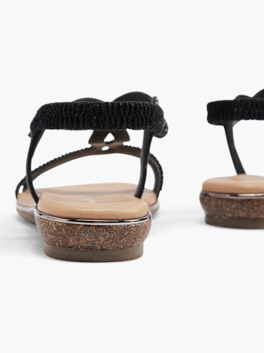 Graceland Sandal Sort 5962 4