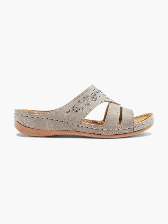 Easy Street Tieffuß Pantolette Taupe 17399 1