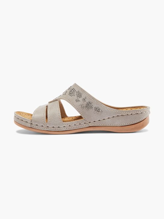 Easy Street Chinelo com palmilha alta Taupe 17399 2