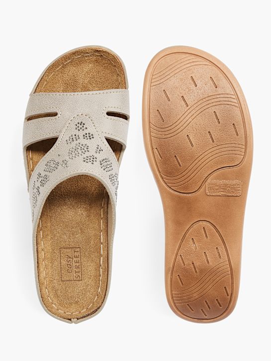 Easy Street Tieffuß Pantolette Taupe 17399 3