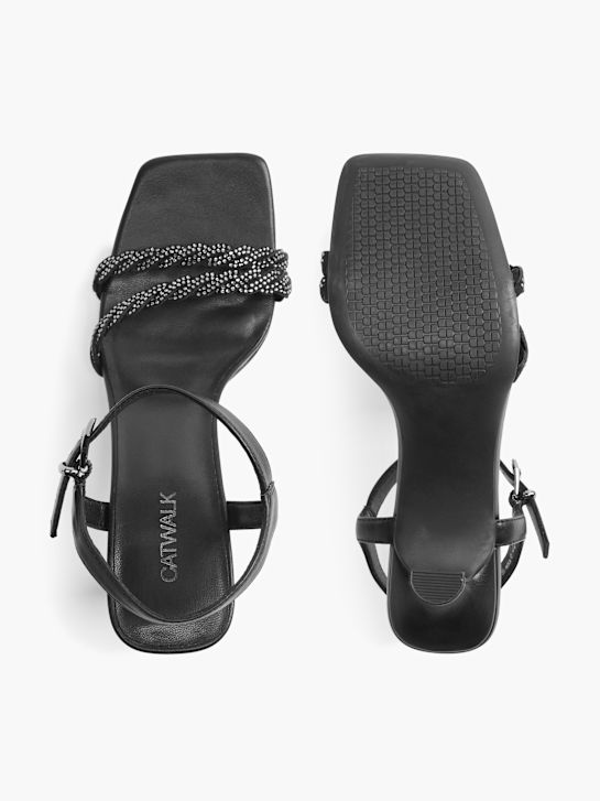 Catwalk Sandalo con tacco Nero 57305 2