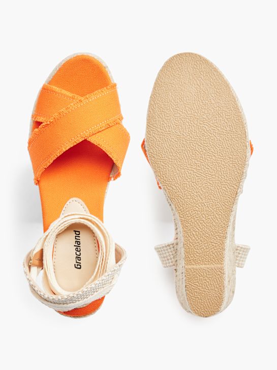Graceland Højhælet sandal Orange 6910 3