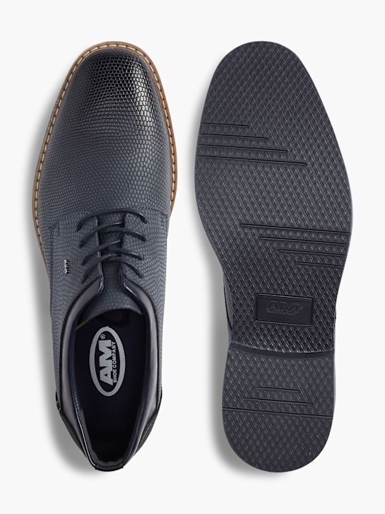 AM SHOE Stringata Blu 1412 3