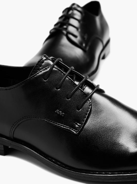 AM SHOE Poslovni čevlji Črna 18657 5