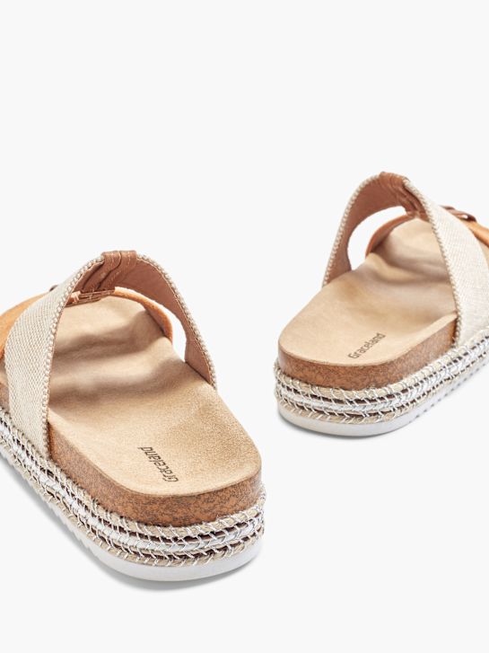 Graceland Pantolette Beige 20283 4