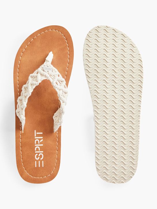 ESPRIT Sandal med tå-split Offwhite 18599 3