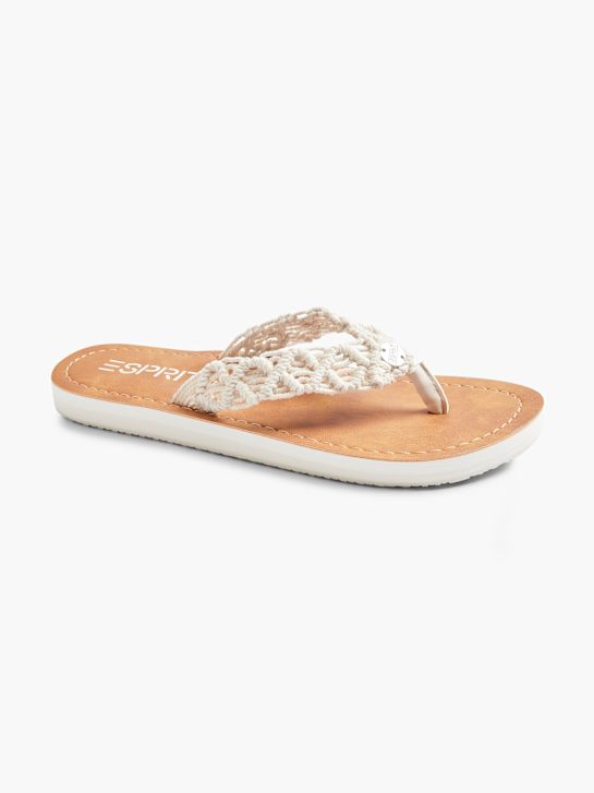 ESPRIT Sandal med tå-split Offwhite 18599 6