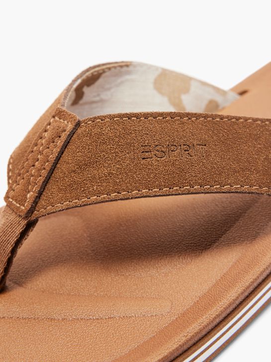 ESPRIT Sandal med tå-split Cognac 22893 5