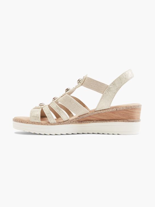 Easy Street Sandalias de tacón Oro 17411 2