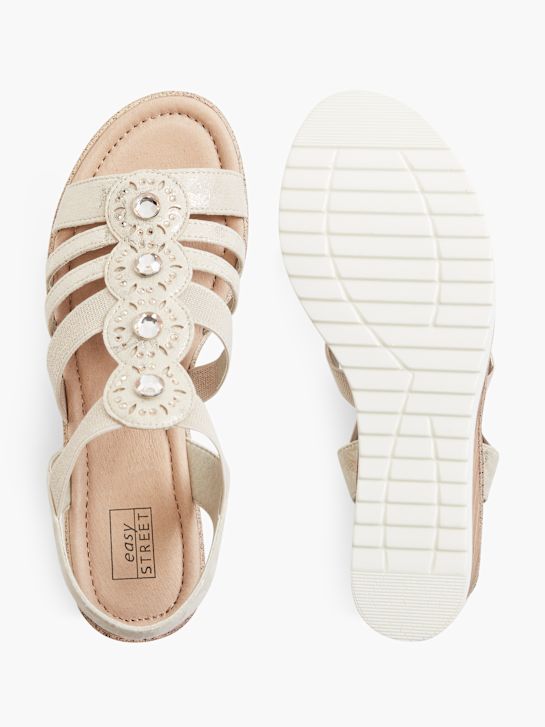 Easy Street Sandalias de tacón Oro 17411 3