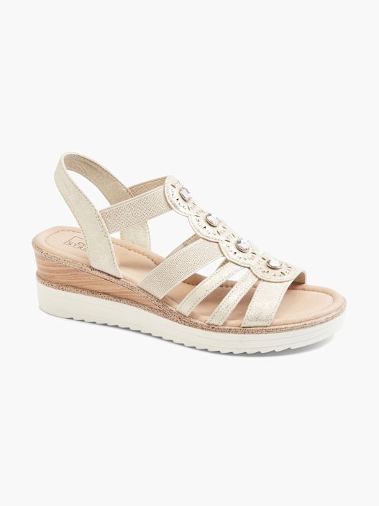 Easy Street Sandalias de tacón Oro 17411 6