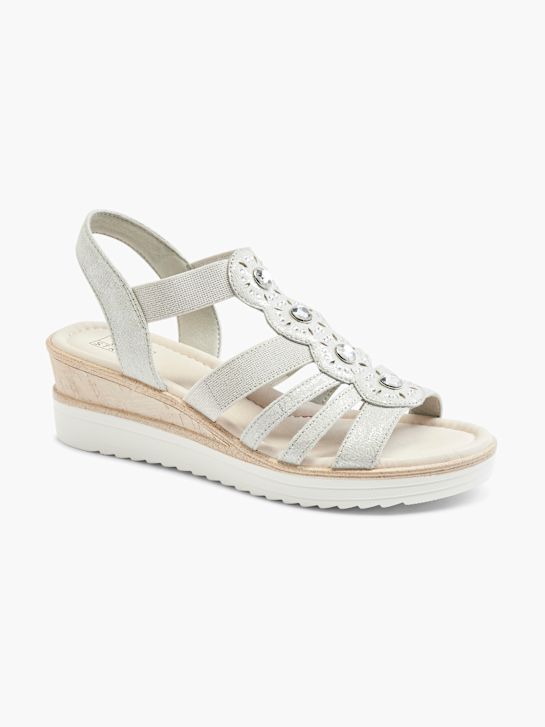 Easy Street Sandale cu toc Argint 8500 6