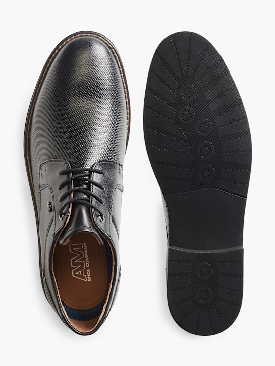 AM SHOE Poslovni čevlji Črna 4221 3