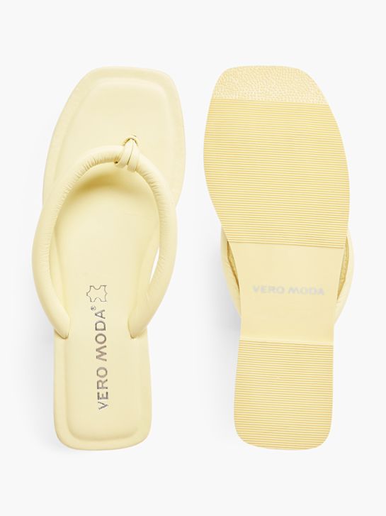 Vero Moda Šlepetės per pirštą Geltona 6970 3