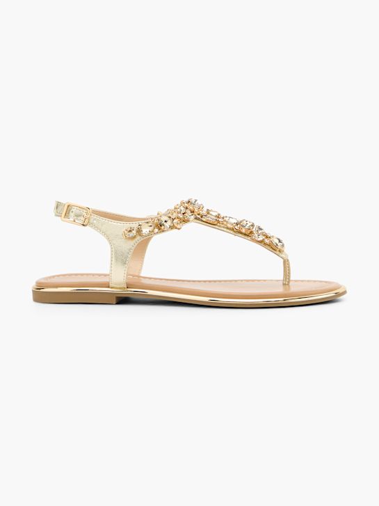 Graceland Sandalias de dedo Oro 1475 1