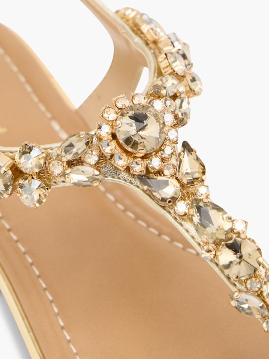 Graceland Sandalias de dedo Oro 1475 5