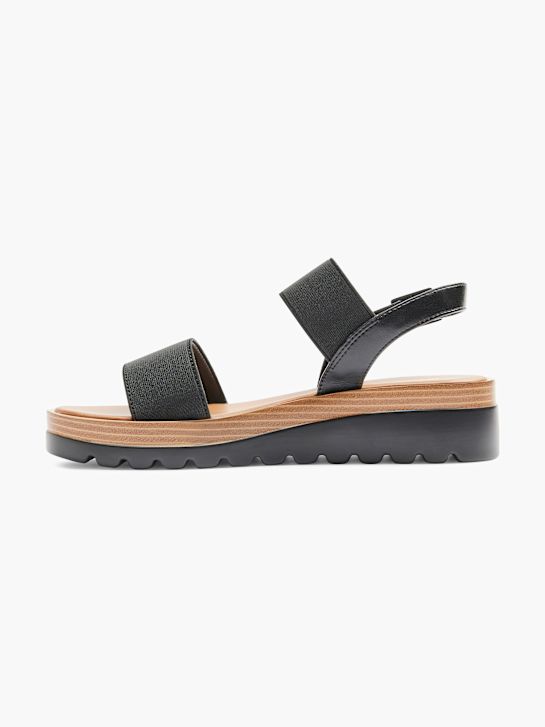 Graceland Sandale Noir 6037 2