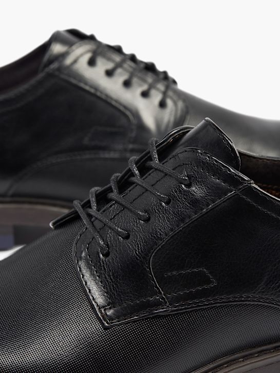 AM SHOE Business sko Sort 2419 5
