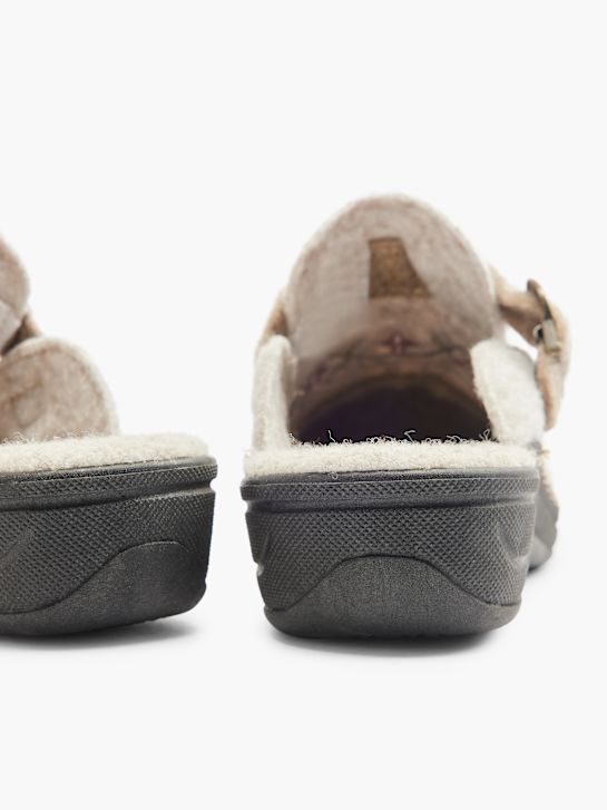 Casa mia Zapatillas de casa cerradas Crema 20570 5
