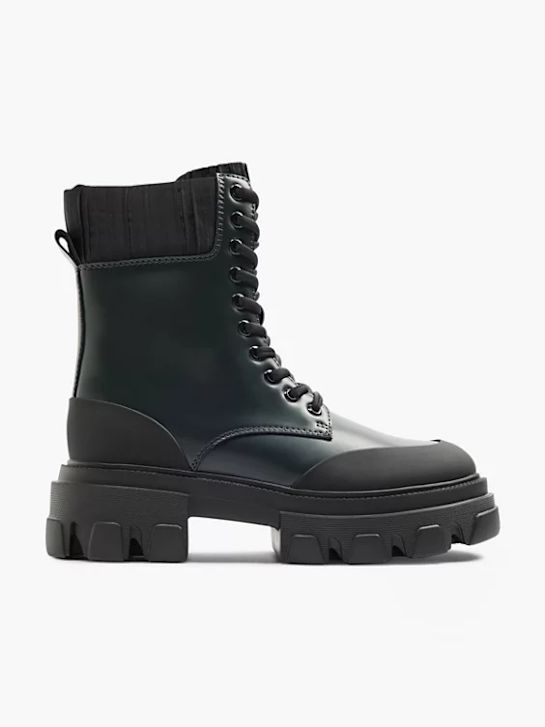 Catwalk Боти с връзки Тъмнозелен 2468 1