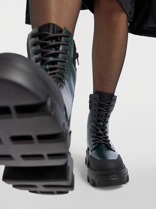 Catwalk Schnürboots Dunkelgrün 2468 8