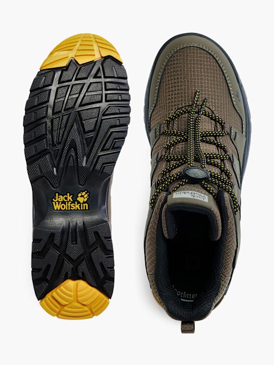 Jack Wolfskin Bota com cordões Caqui 1548 3