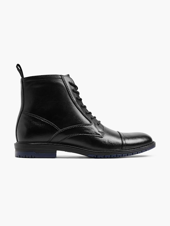 AM SHOE Botki sznurowane Czarny 33116 1