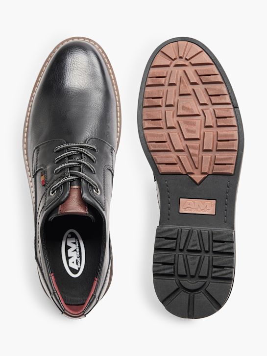 AM SHOE Společenská obuv Černá 7093 3