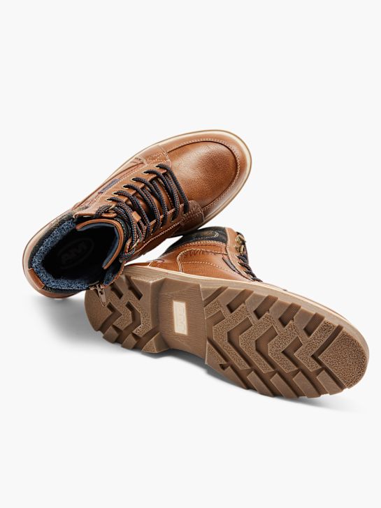AM SHOE Bota con cordones Marrón 7096 3