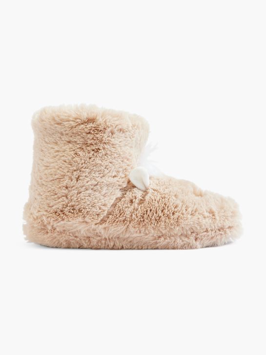 Casa mia Plüsch-Hausschuh Beige 7105 1