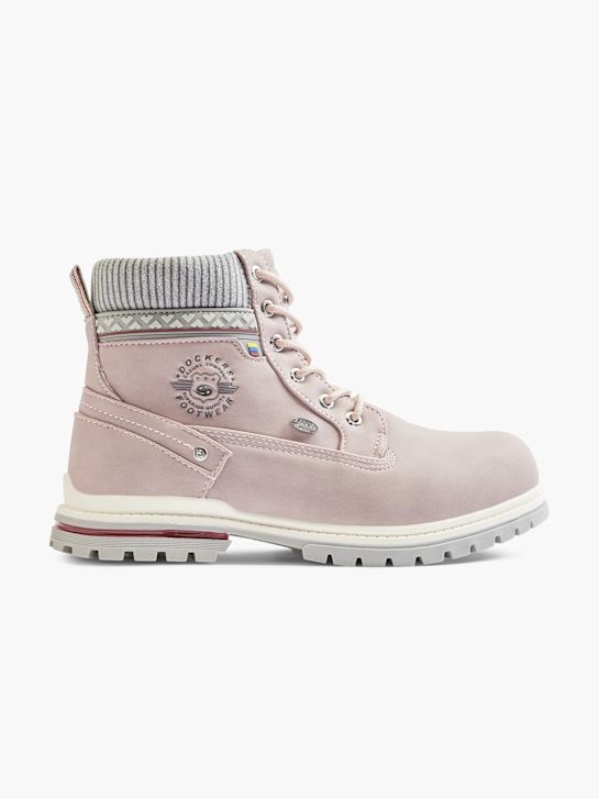 Dockers Bottes à lacets Rose 24733 1