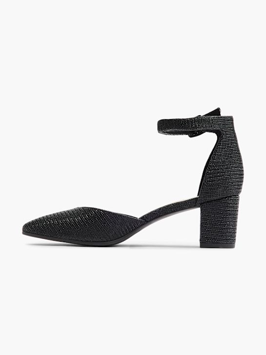 Graceland Sapato de salto com fivela Preto 21028 2