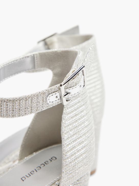Graceland Tacones con hebilla Plata 14920 5