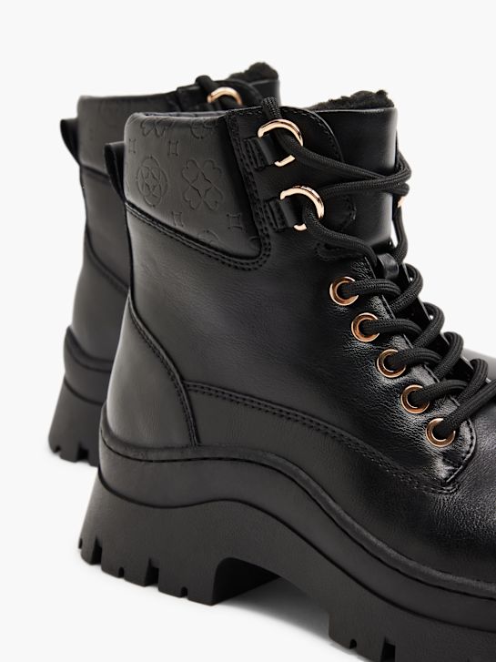 Catwalk Čizme s vezicama Crna 921 6