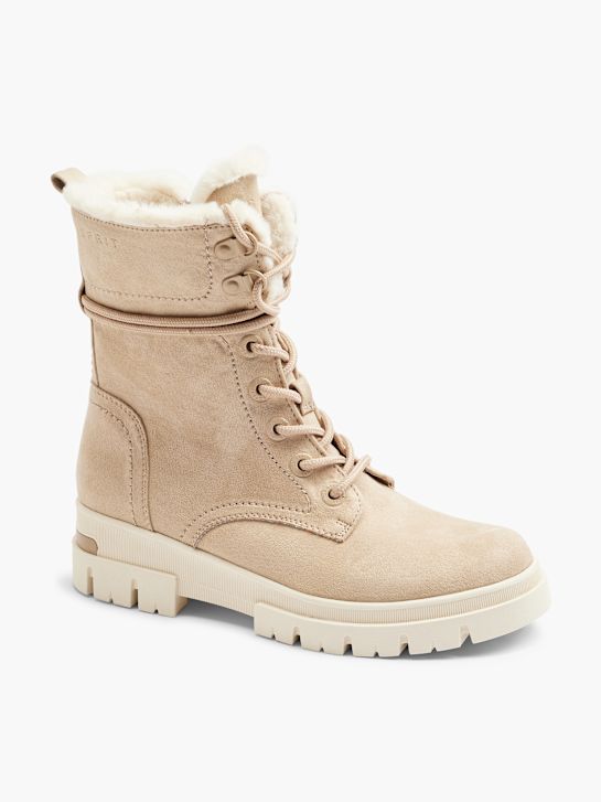 ESPRIT Bota con cordones Beige 1622 6