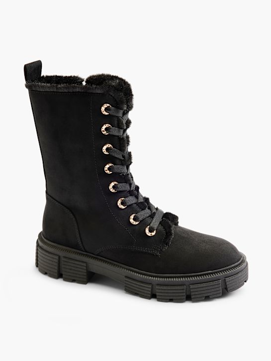 Catwalk Schnürboots Schwarz 7148 6
