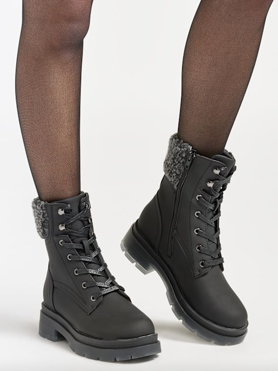 Catwalk Botki sznurowane Czarny 4410 7
