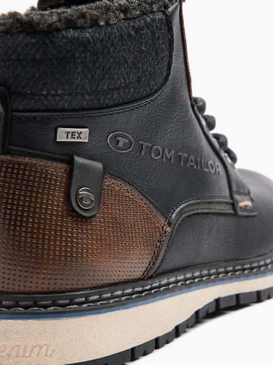 Tom Tailor Šněrovací boty Černá 4415 5