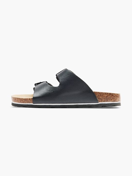 Björndal Flache Pantolette Schwarz 3531 5
