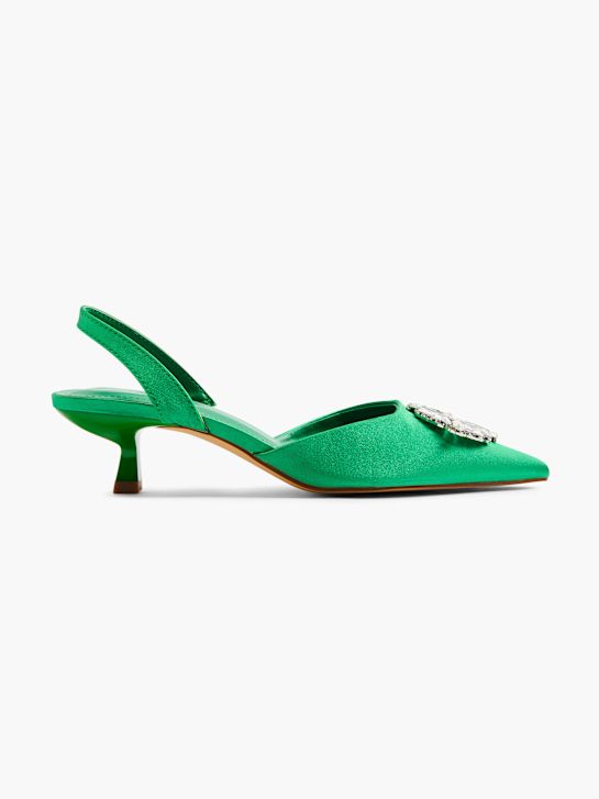 Catwalk Slingpumps Grün 7197 1