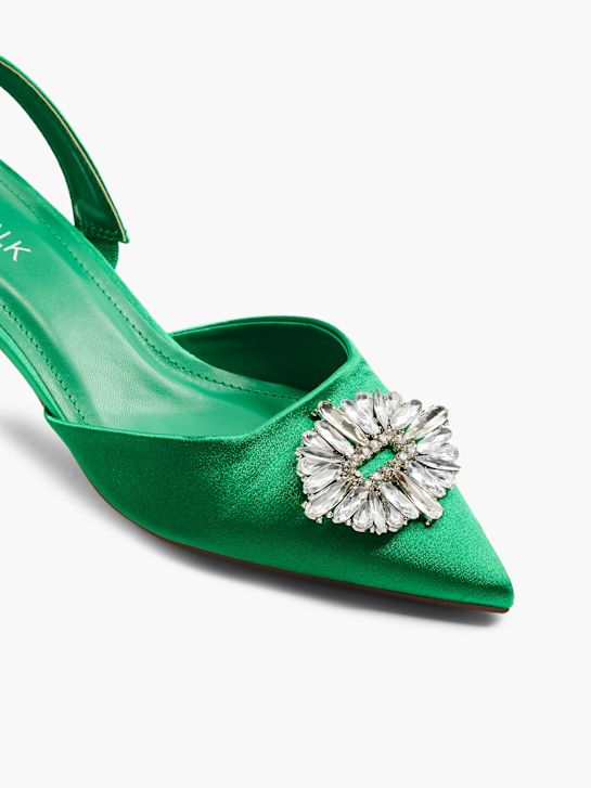 Catwalk Slingpumps Grün 7197 2
