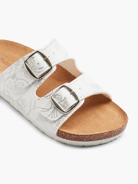 Björndal Tieffuß Pantolette Weiß 1694 2