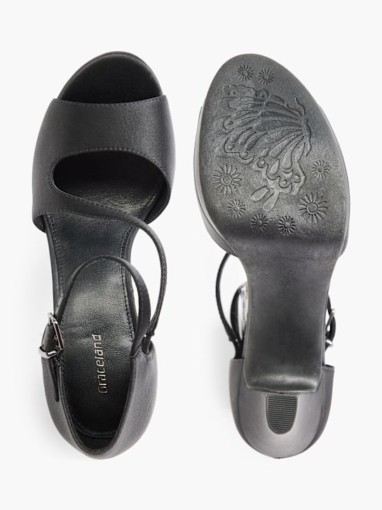 Graceland Zapatos peep-toes negro 21092 3