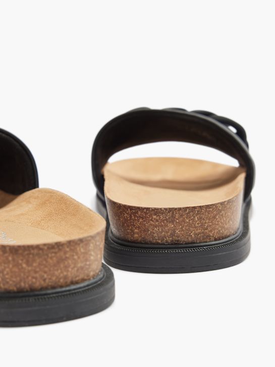 Catwalk Flache Pantolette Schwarz 1781 4