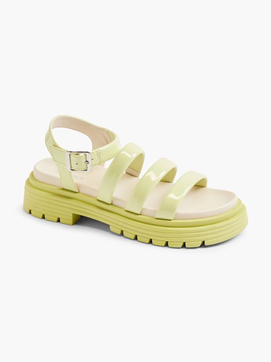 Catwalk Højhælet sandal Gul 1784 6