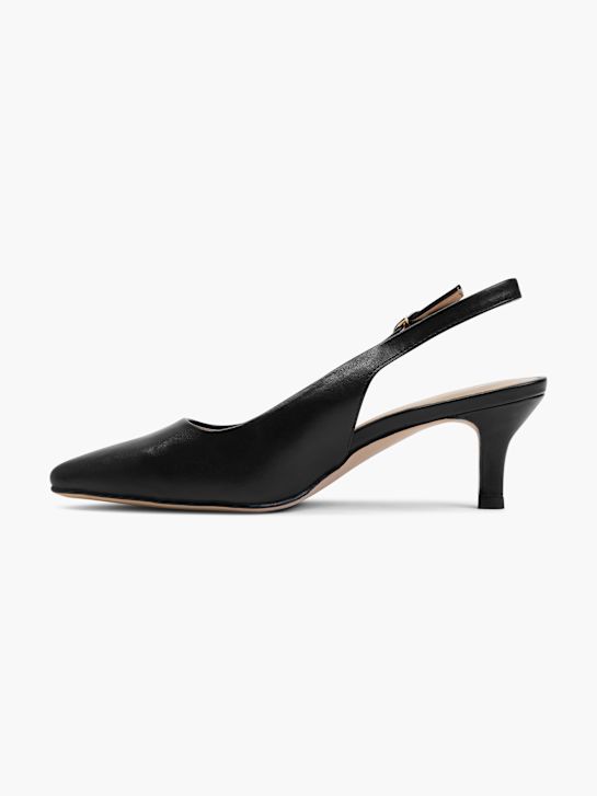 Graceland Pantofi sling Negru 2714 2