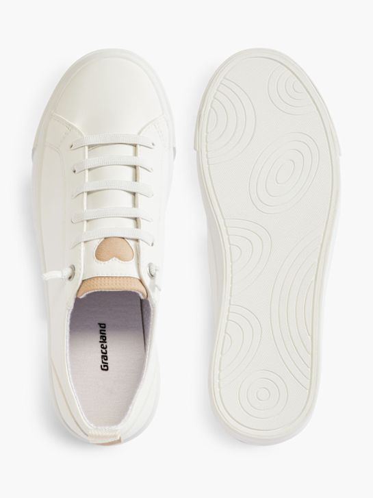 Graceland Slip on sneaker Hvid 12362 3